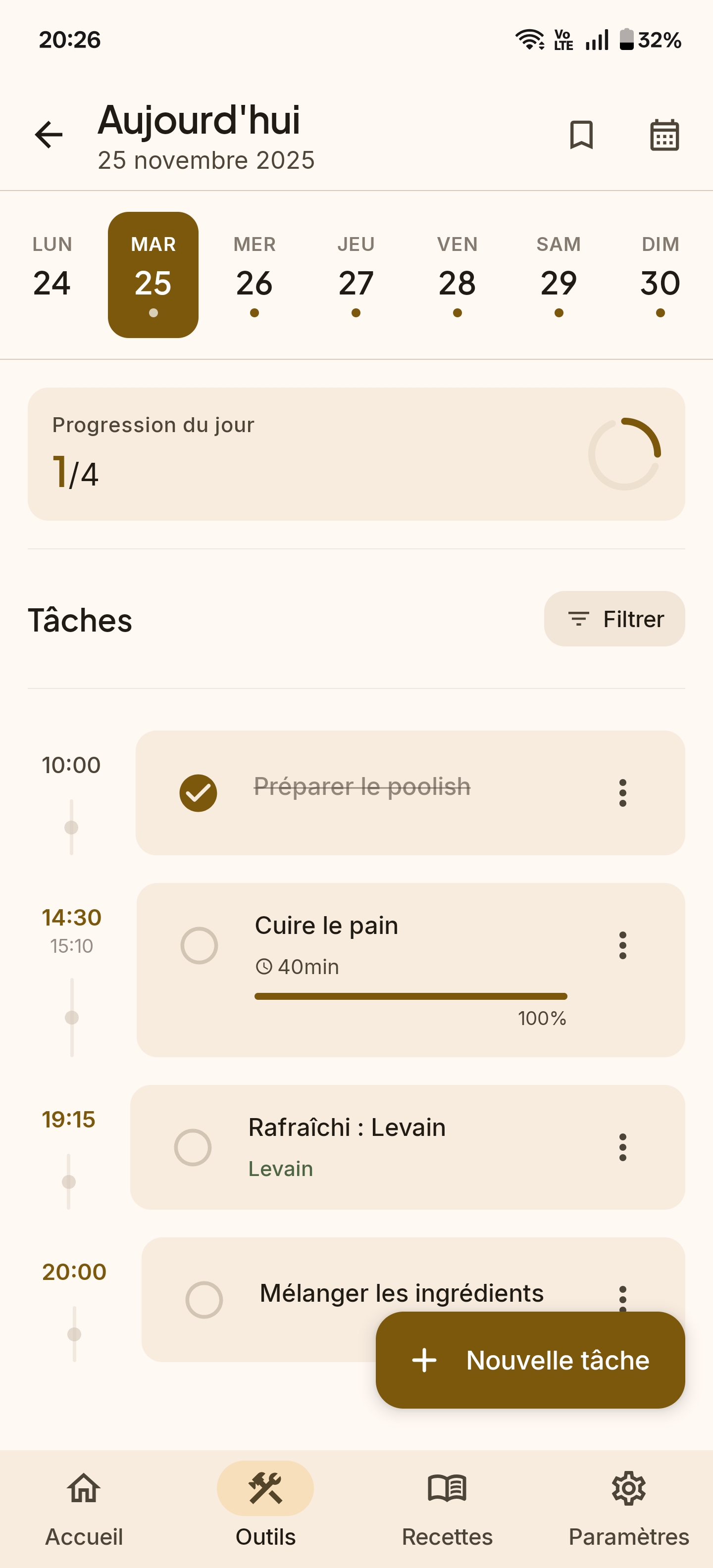 Interface du programme